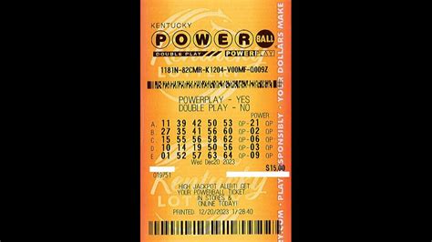 kentucky powerball winner|Kentucky (KY) Powerball Lottery Results and Game Details.